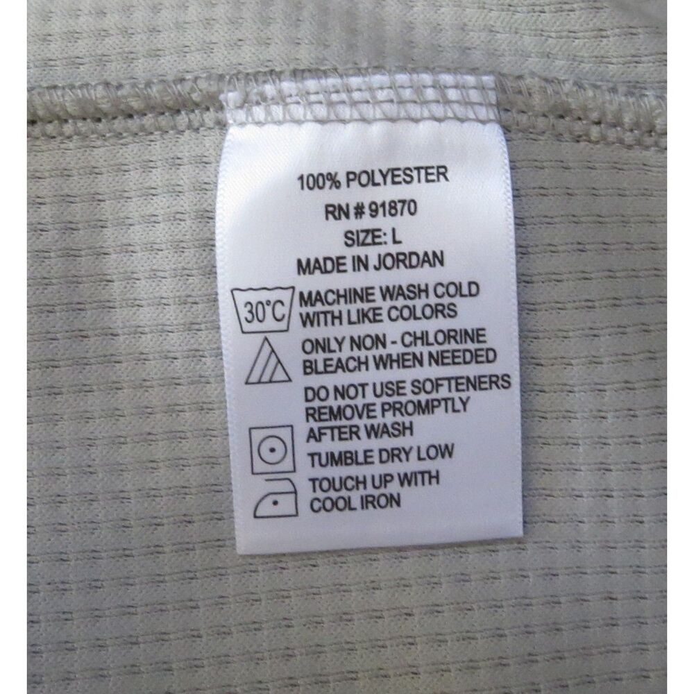 Cyprus Club Men's 1/4 Zip Long Sleeve Golf Shirt Gray Large - Picture 6 of 6